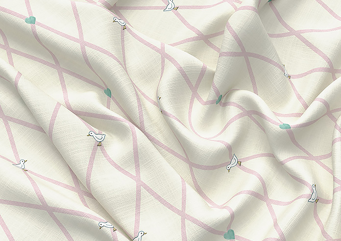 Puddle Down, Trellis Dolly Mix - Made to Measure Curtains - Image 4